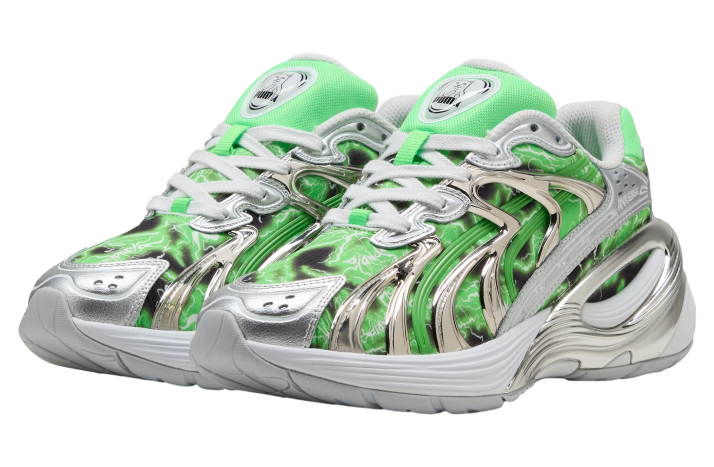 Puma x Ripndip Inverse Silver / Fluro Green Pes