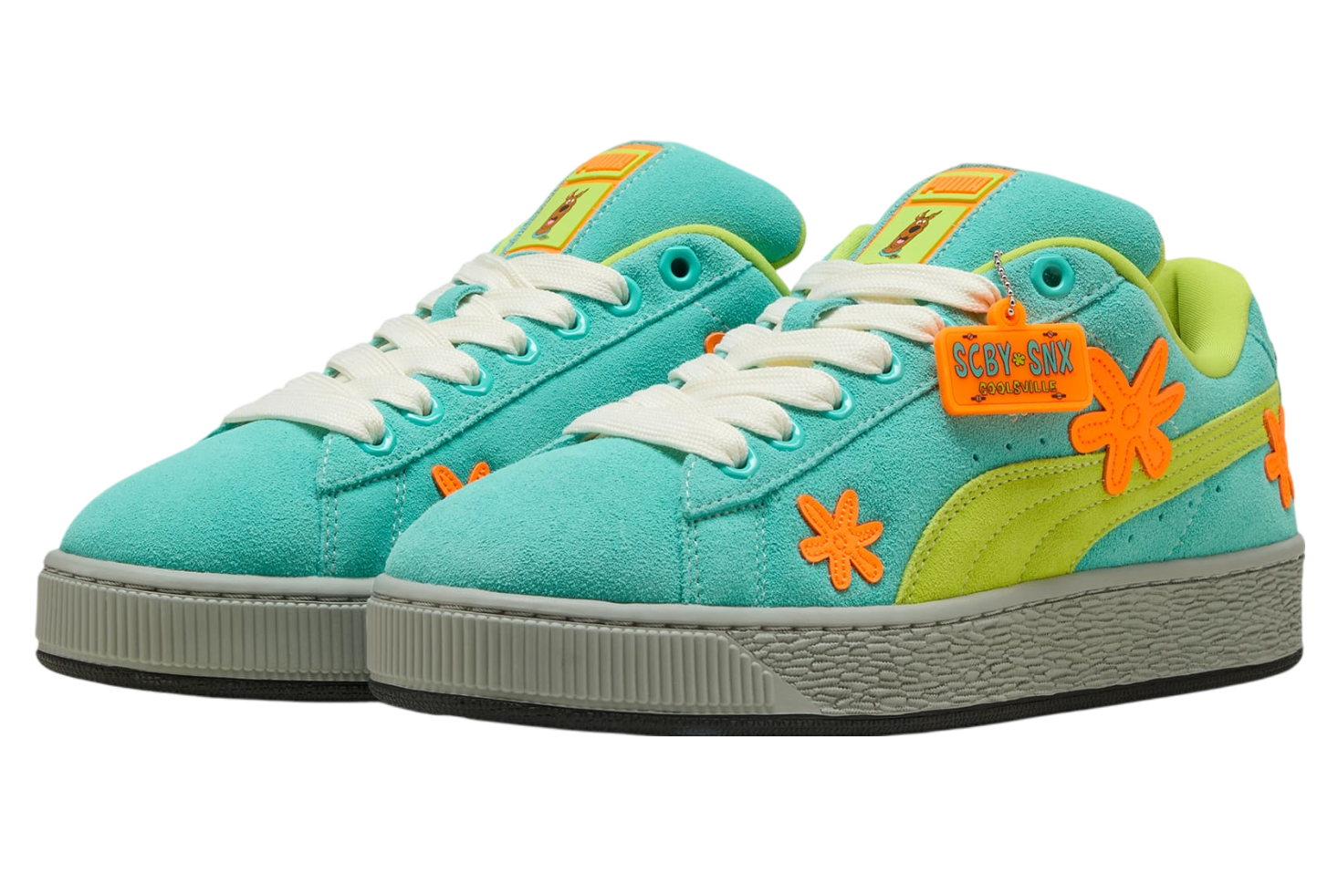 Puma x Scooby-Doo Suede XL Lime Smash / Aquatic / Heat Fire