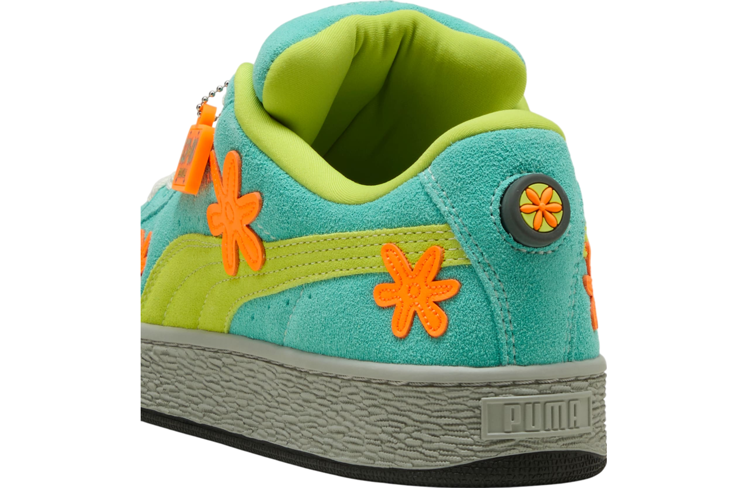 Puma x Scooby-Doo Suede XL Lime Smash / Aquatic / Heat Fire