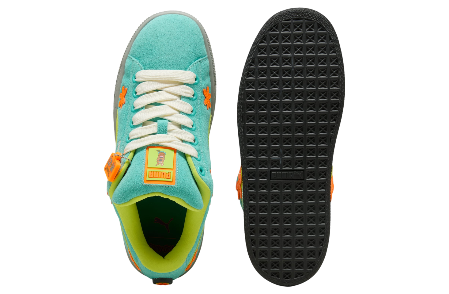 Puma x Scooby-Doo Suede XL Lime Smash / Aquatic / Heat Fire