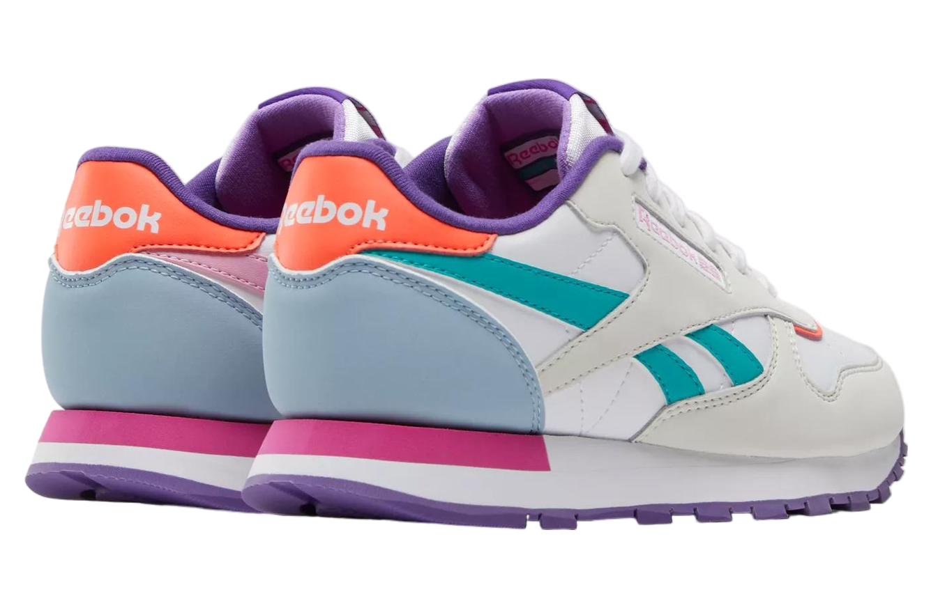 Reebok Classic Leather GS Barely Grey / Dynamic Purple