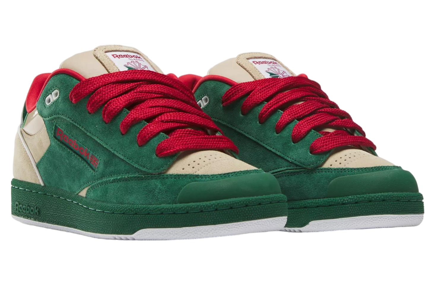 Reebok Club C Bulc Dark Green / Oat