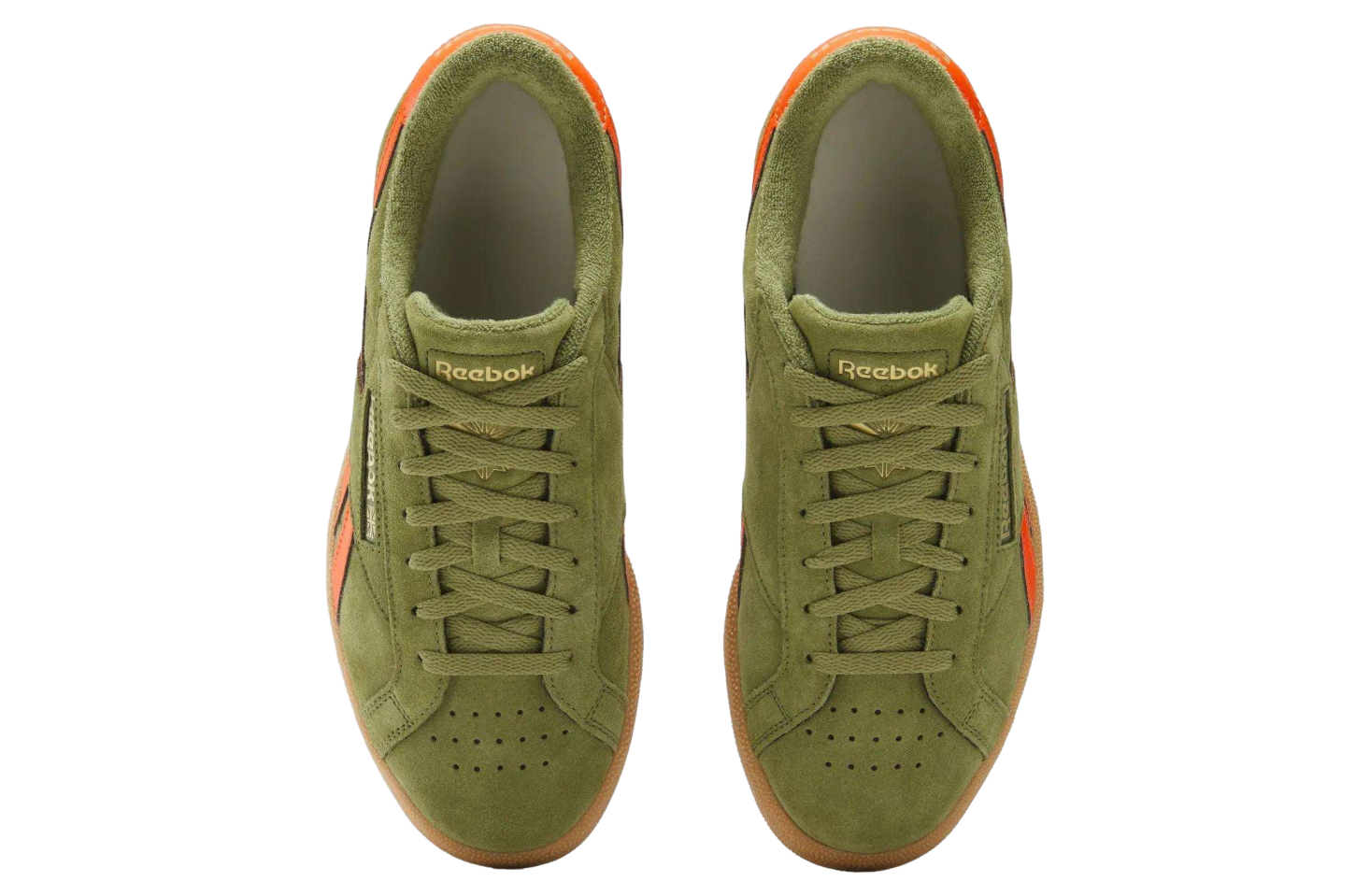 Reebok Club C Grounds UK Deep Olive / Pump Orange