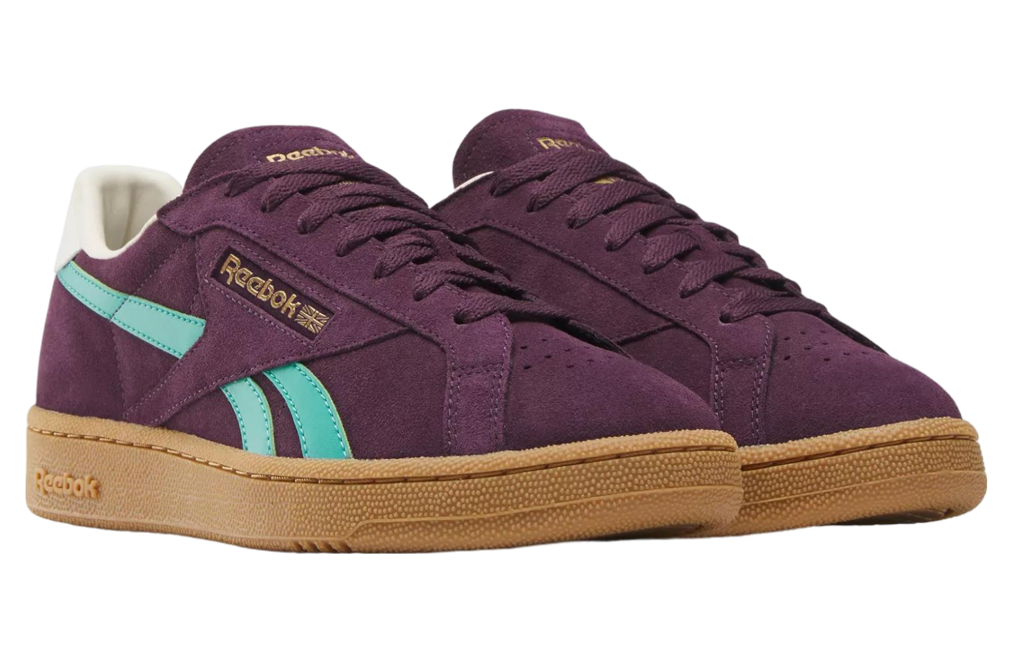 Reebok Club C Grounds Uk Midnight Plum / Unleashed Green