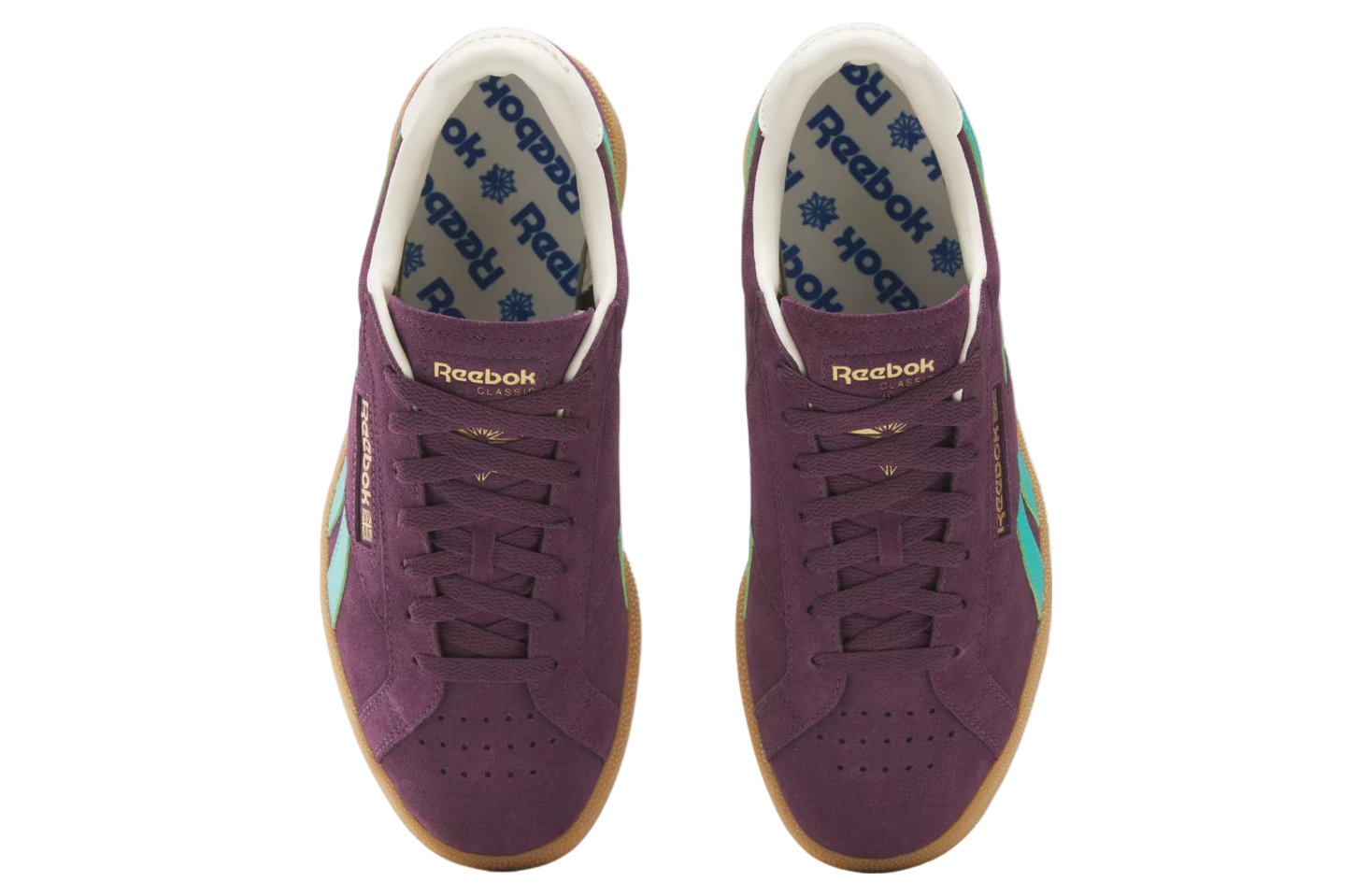 Reebok Club C Grounds Uk Midnight Plum / Unleashed Green