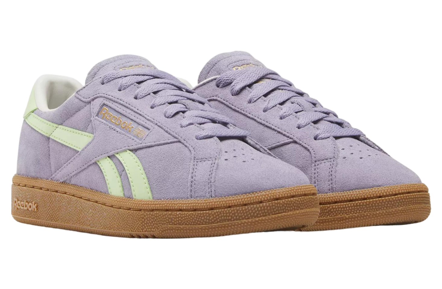 Reebok Club C Grounds Uk WMNS Dusk Purple / Astro Lime