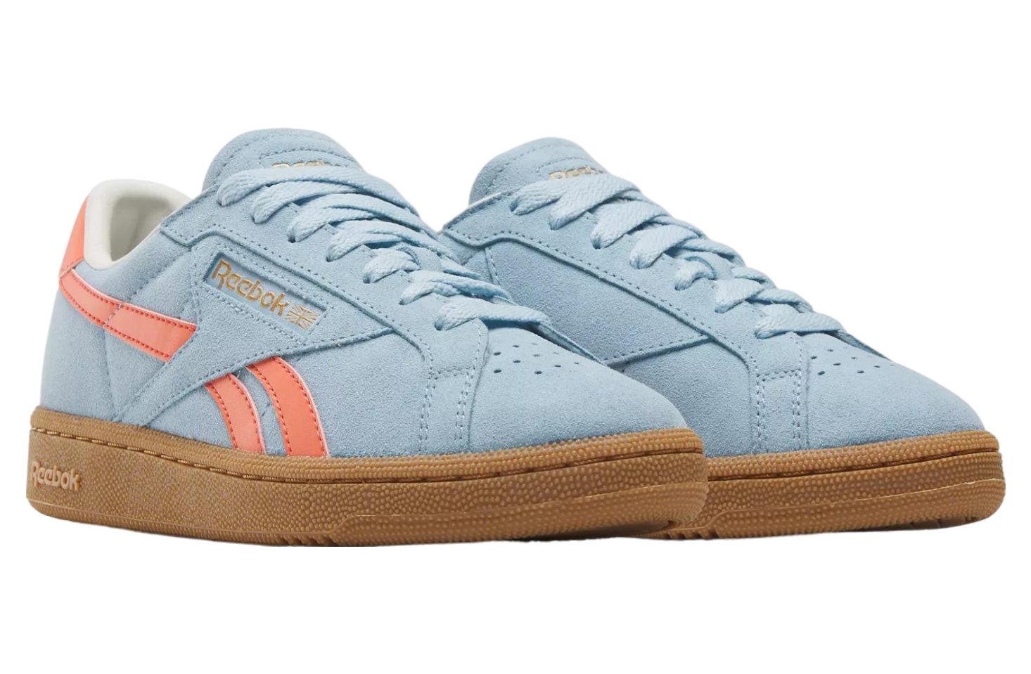 Reebok Club C Grounds Uk WMNS Soft Blue / Supercharged Coral