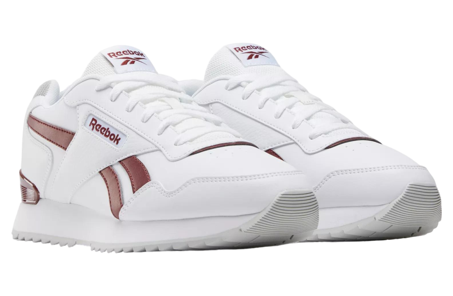 Reebok Glide Ripple Clip White / Rich Maroon