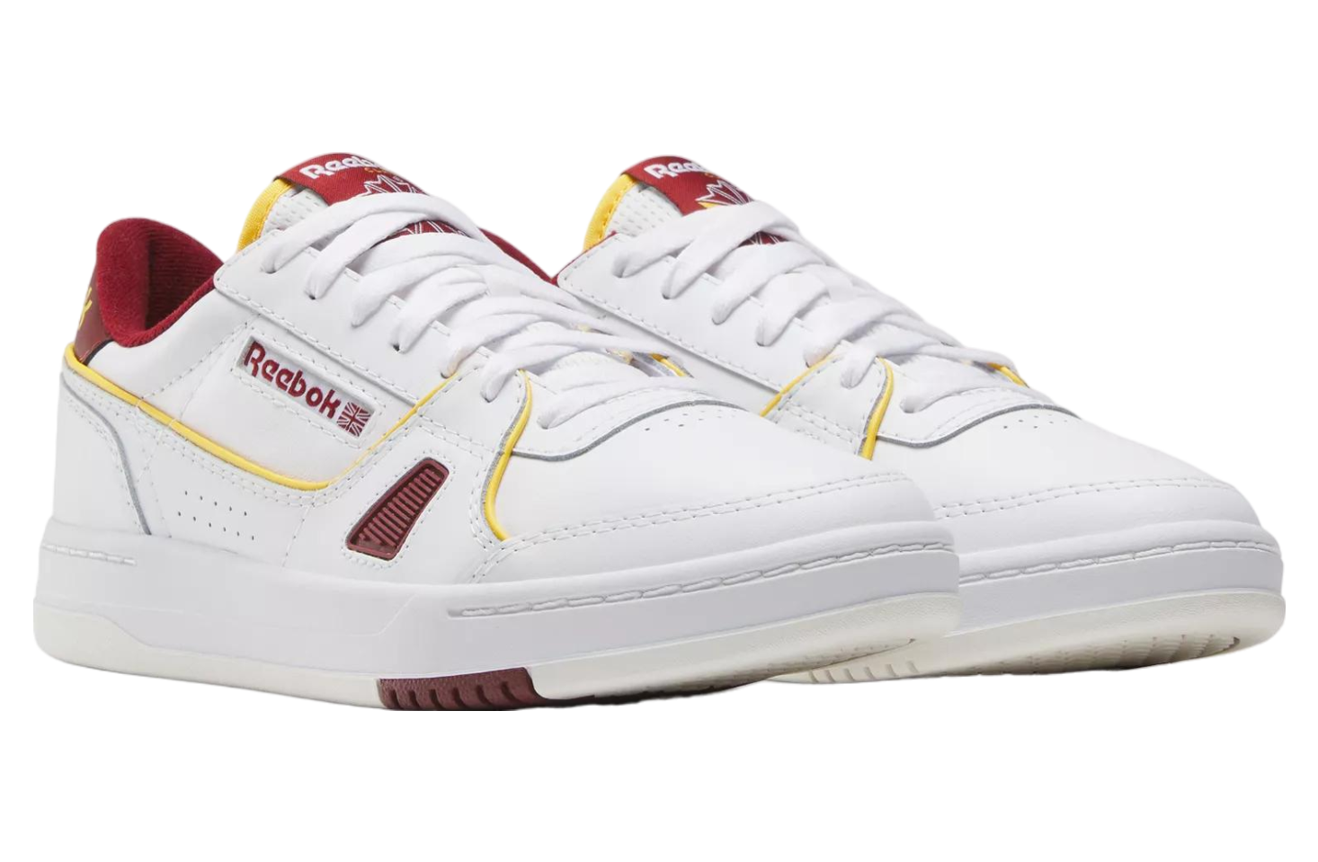 Reebok Lt Court White / Rich Maroon