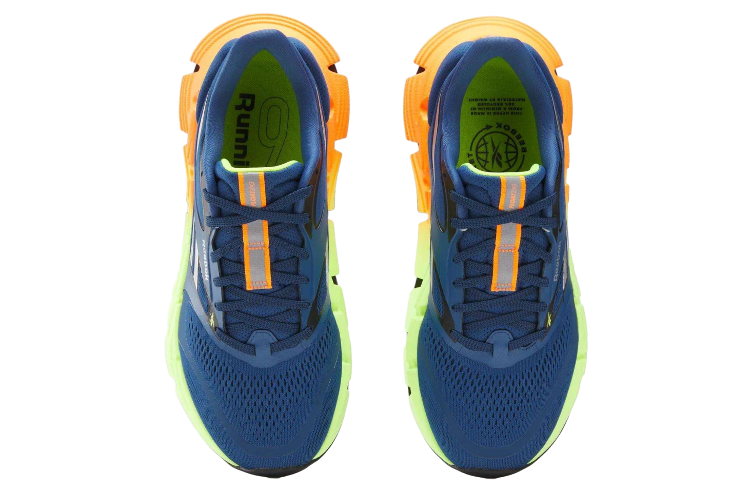 Reebok Mens Floatzig 2 Running Athletic Blue / Digital Lime