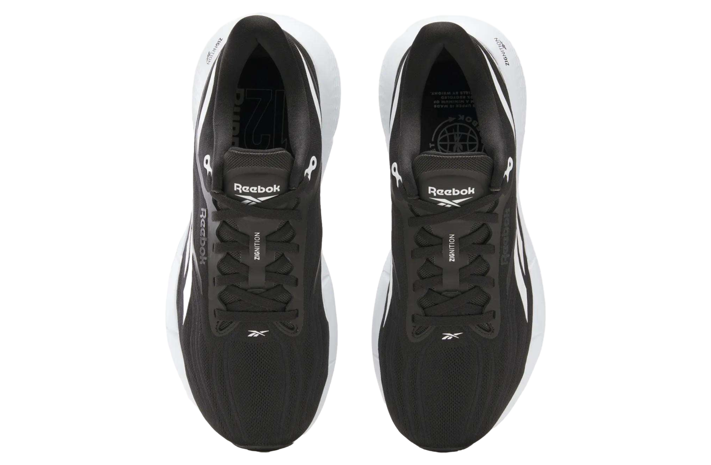 Reebok Mens Zignition Running Black / White