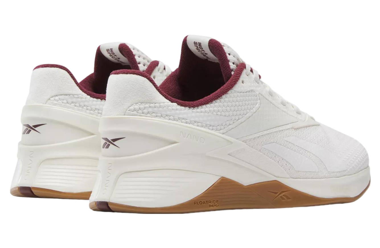 Reebok Nano X3 Varsity White / Classic Maroon