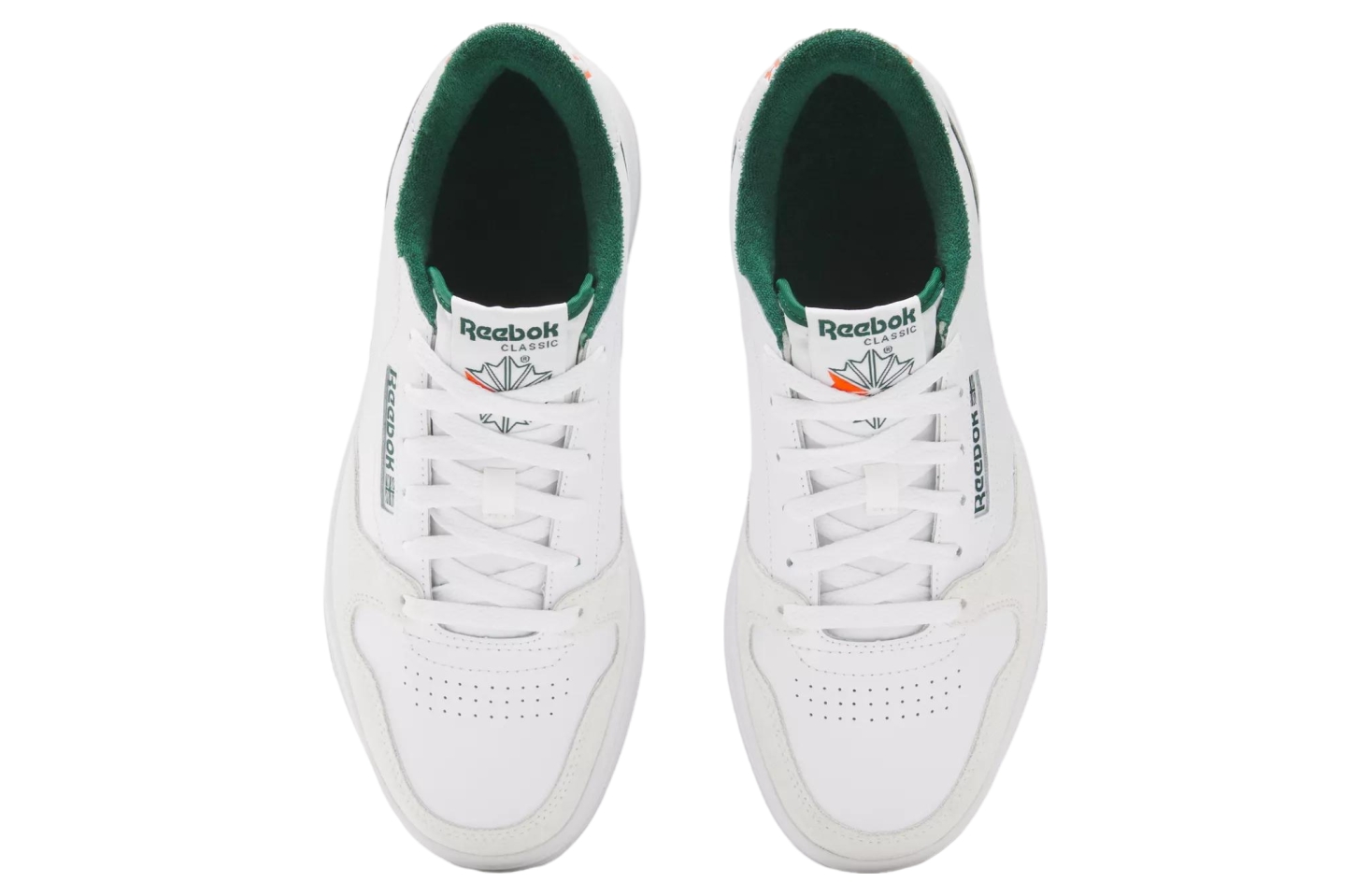 Reebok Phase Court White / Dark Green