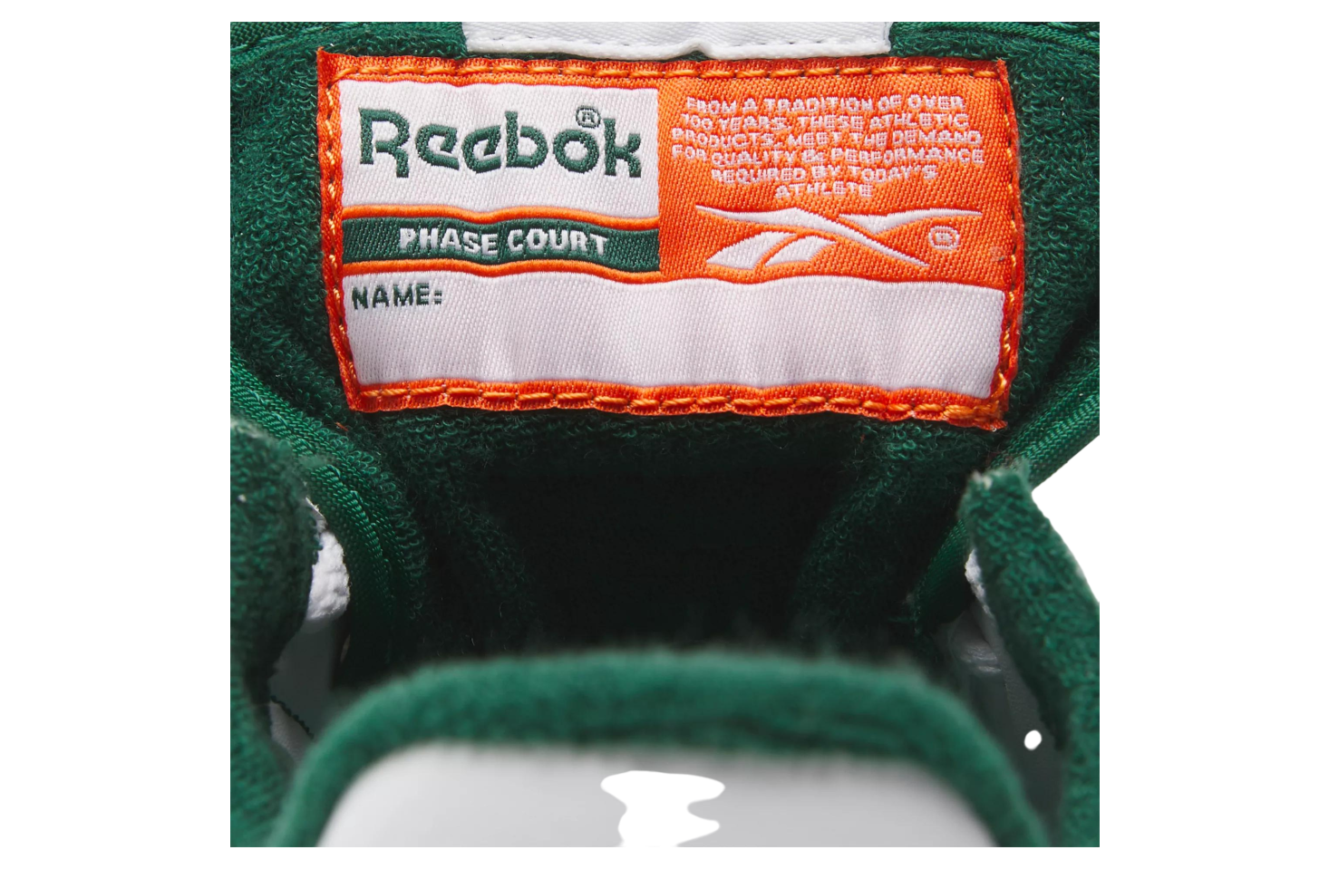 Reebok Phase Court White / Dark Green