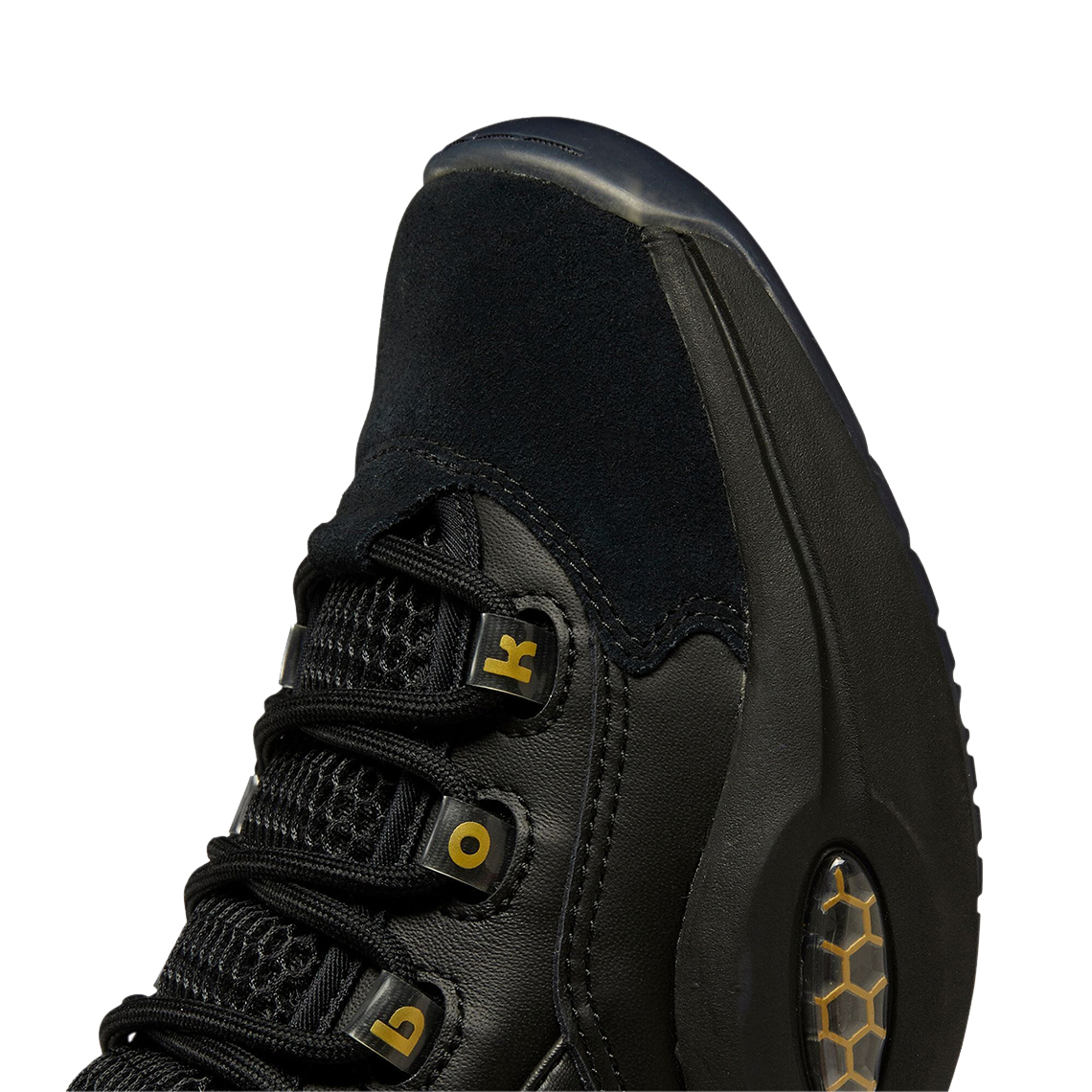Reebok Question Mid Black Gold H01308 Release Date