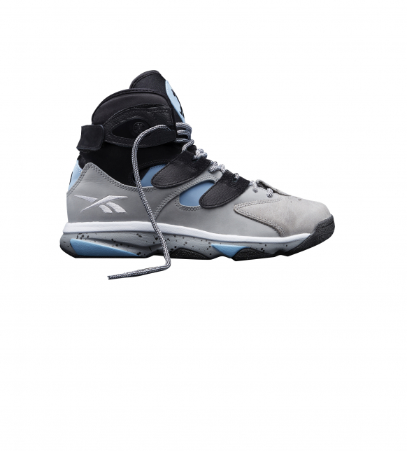 Grey/Black/Blue Leather Basketball Shoes REEBOK M41974 SHAQ ATTAQ Mn's M 