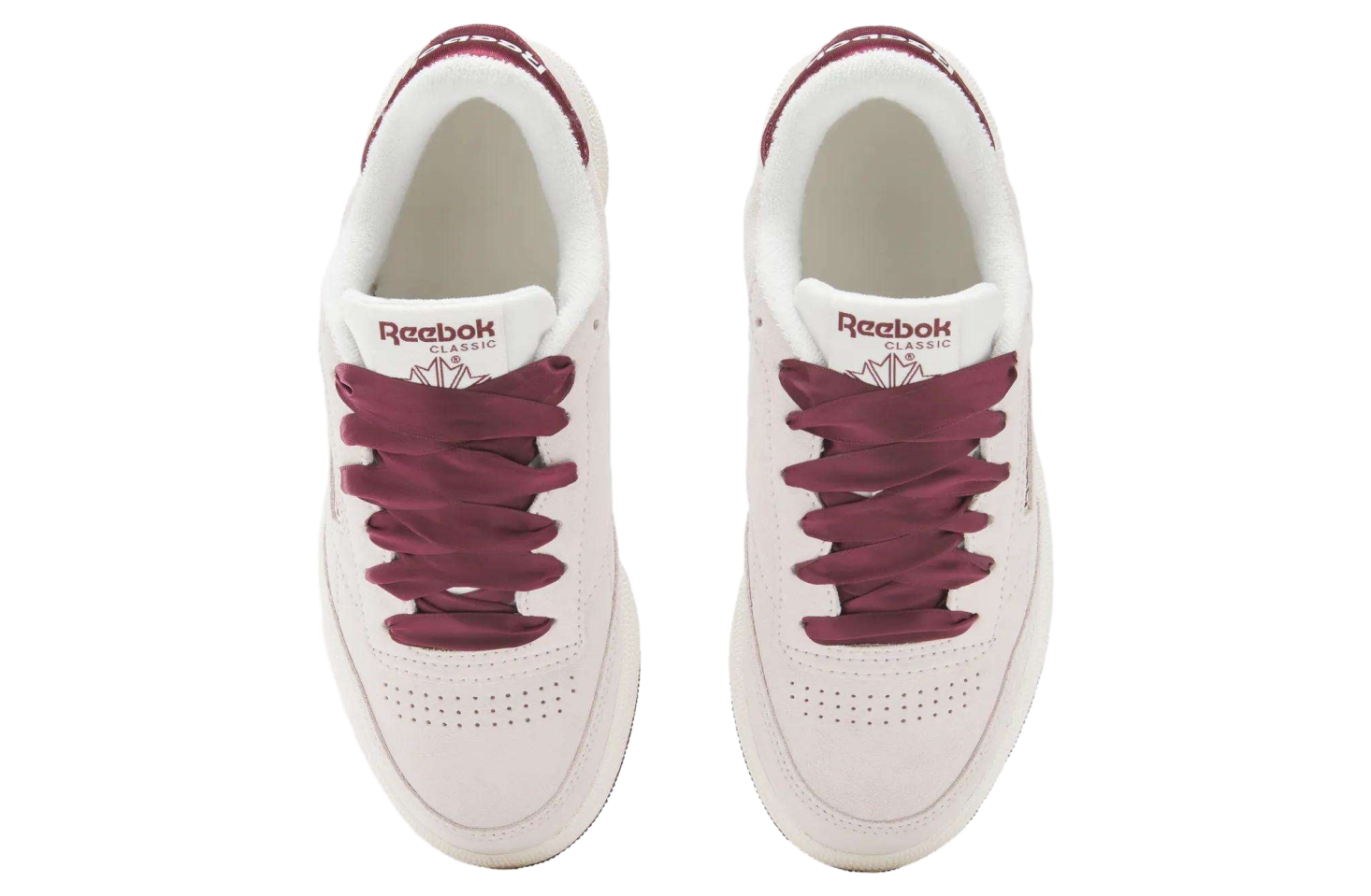 Reebok Womens Club C 85 WMNS Luxe Grey / Black Cherry