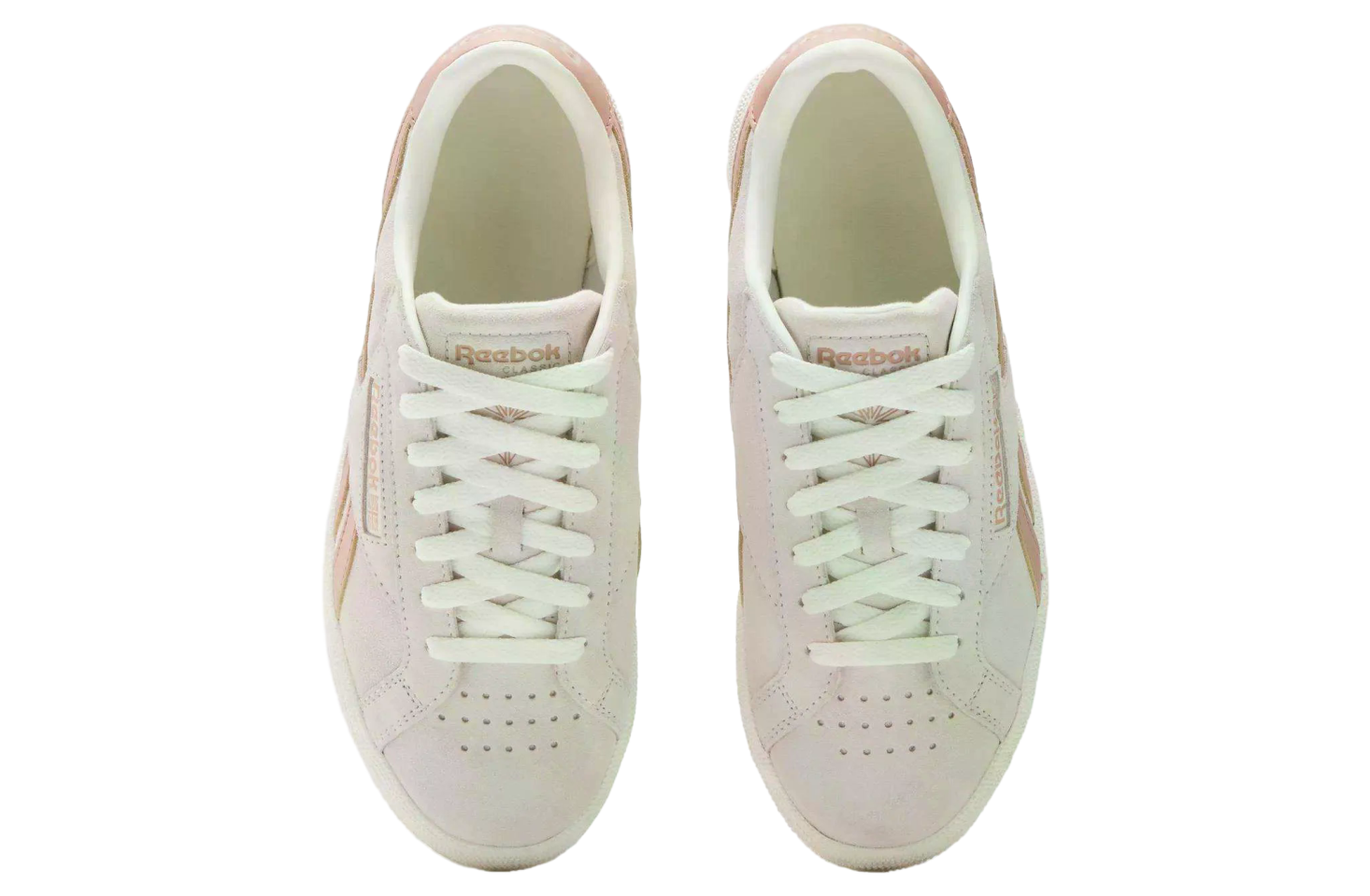 Reebok Womens Club C Grounds UK Luxe Grey / Pink Clay