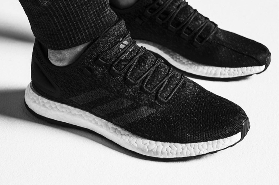 Reigning Champ x adidas Pure Boost Black - Oct. 2017