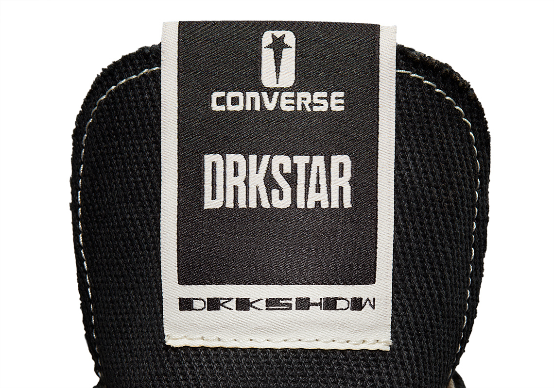 Rick Owens x DRKSHDW DRKSTAR Converse Chuck 70 Hi Black A00130C