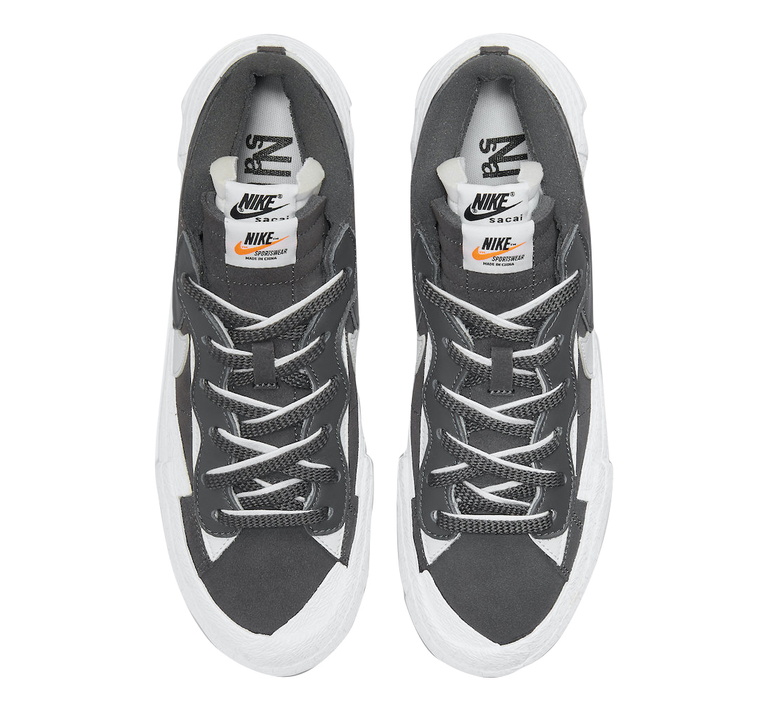 sacai x Nike Blazer Low Iron Grey DD1877-002 - KicksOnFire.com