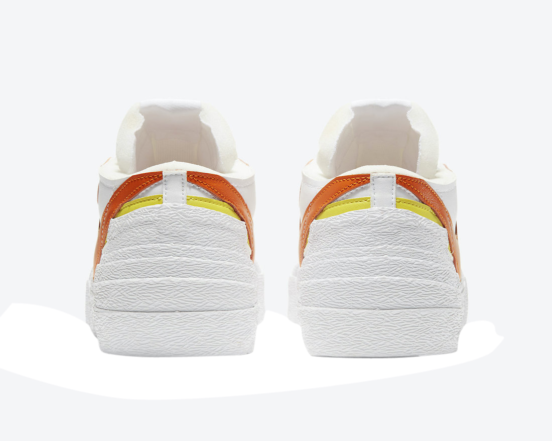 sacai x Nike Blazer Low Magma Orange - Jun 2021 - DD1877-100