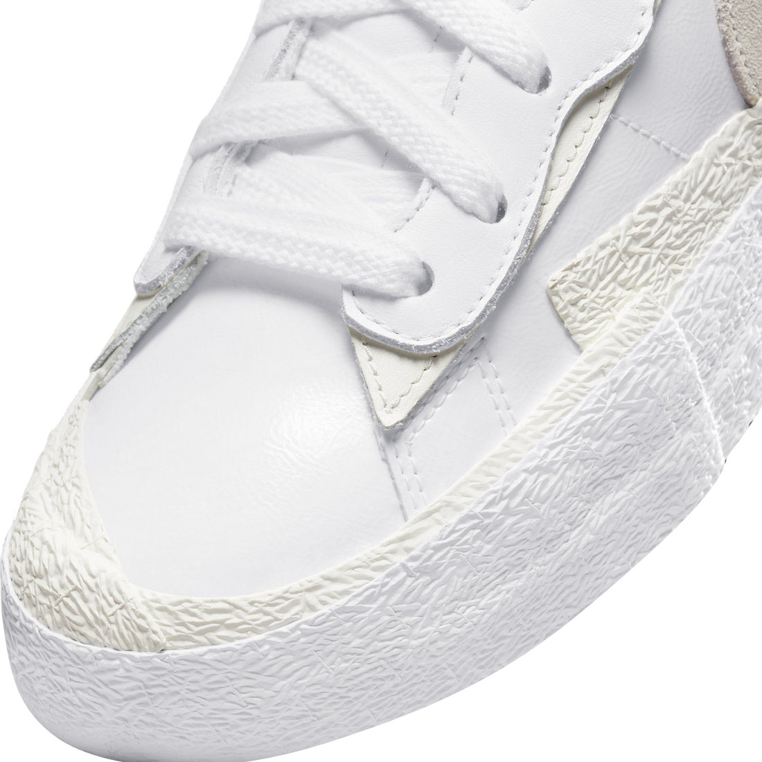 sacai x Nike Blazer Low White Patent DM6443-100