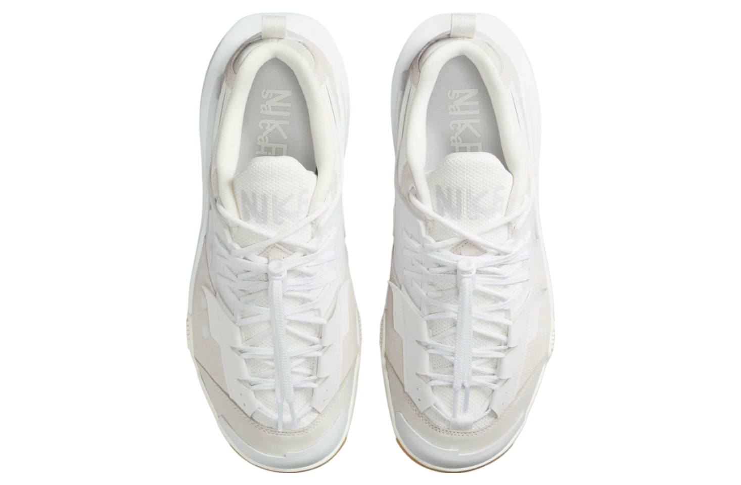 Sacai X Nike Zegamadome Sp White / Gum