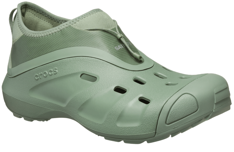 Satisfy x Crocs Quick Trail Low Moss