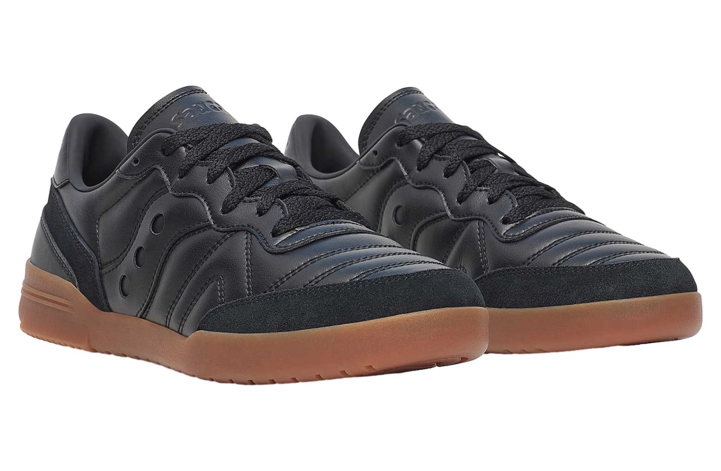 Saucony 586i Leather Black / Gum