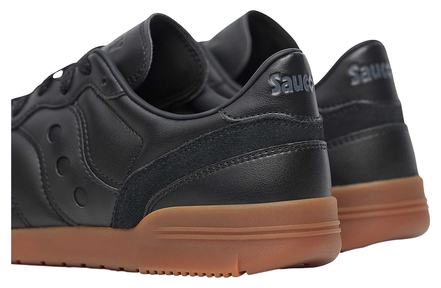 Saucony 586i Leather Black / Gum