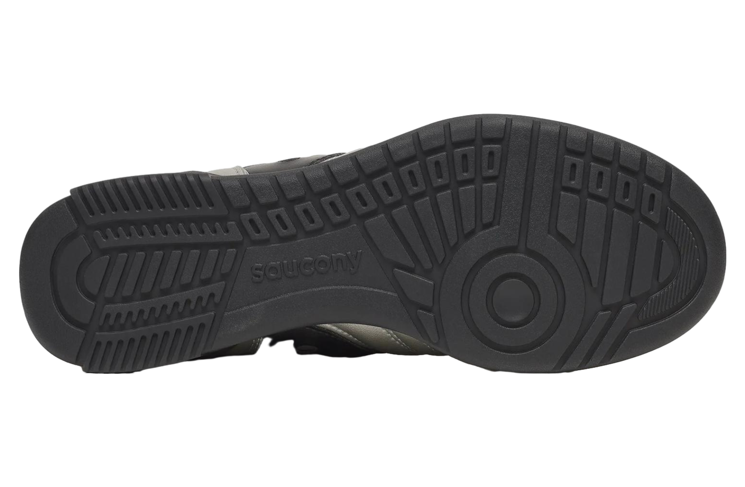 Saucony 586i Leather Silver / Black