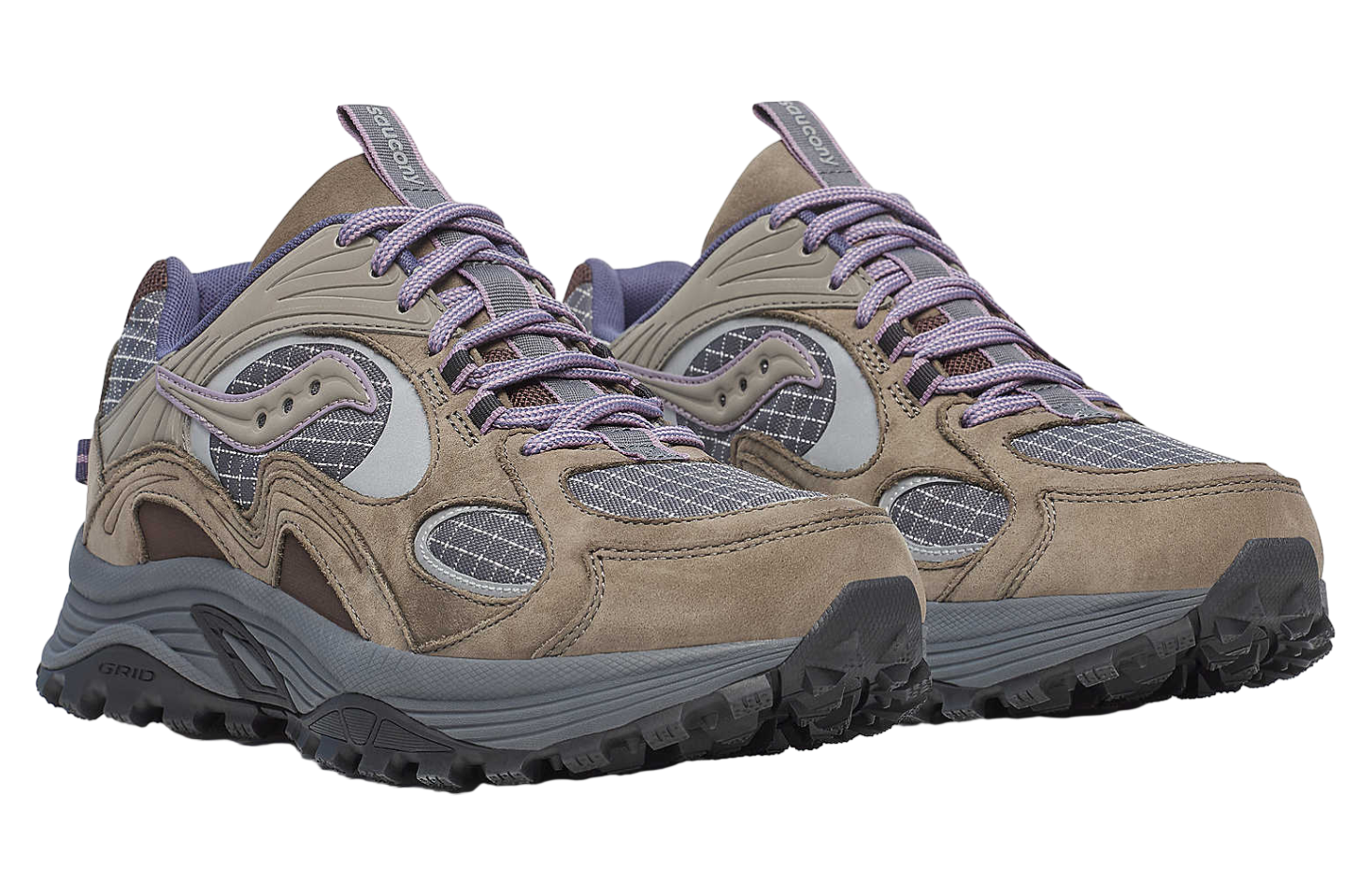Saucony Grid Aura X Dark Grey / Mud