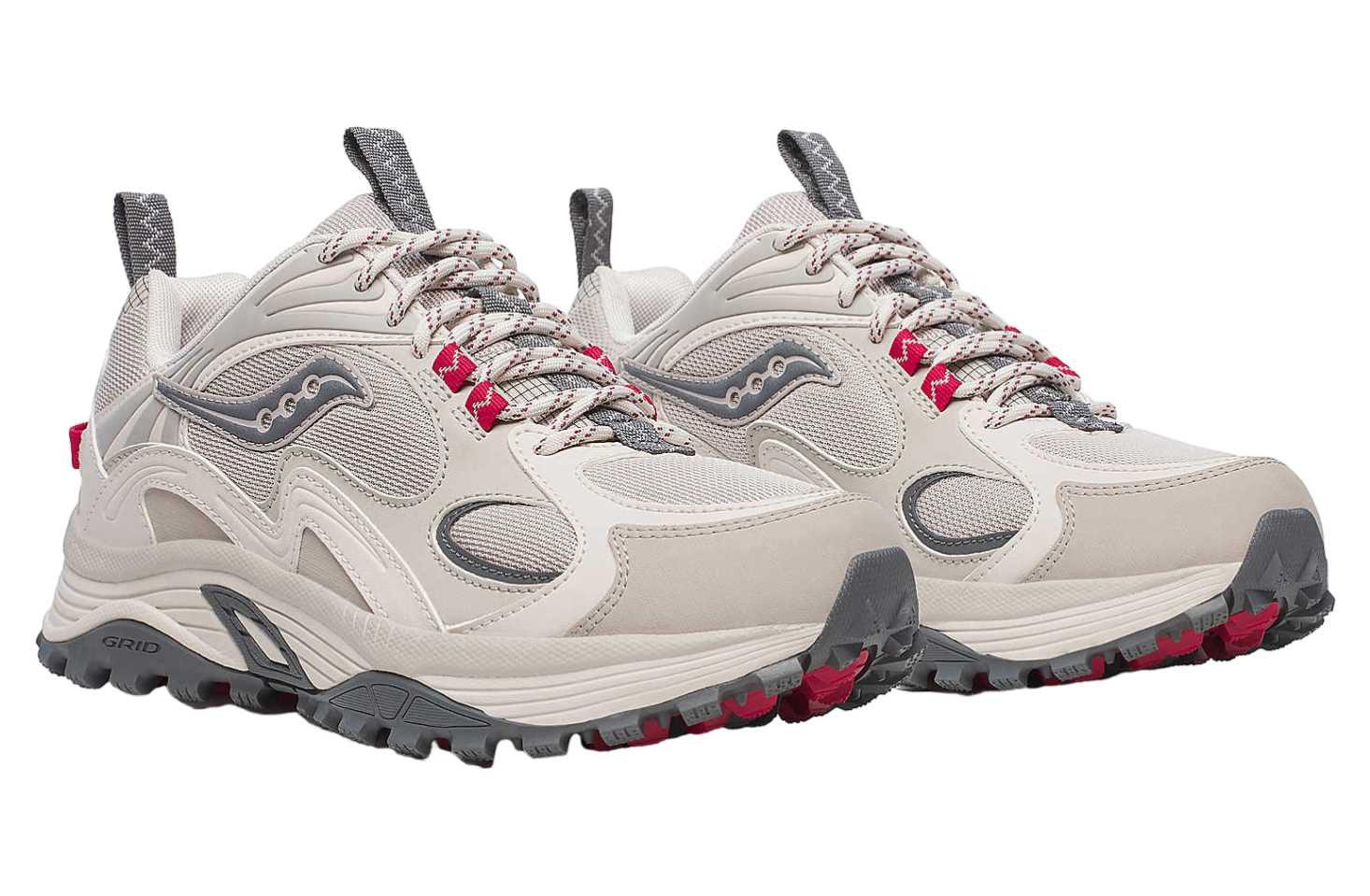 Saucony Grid Aura X Dove / Red