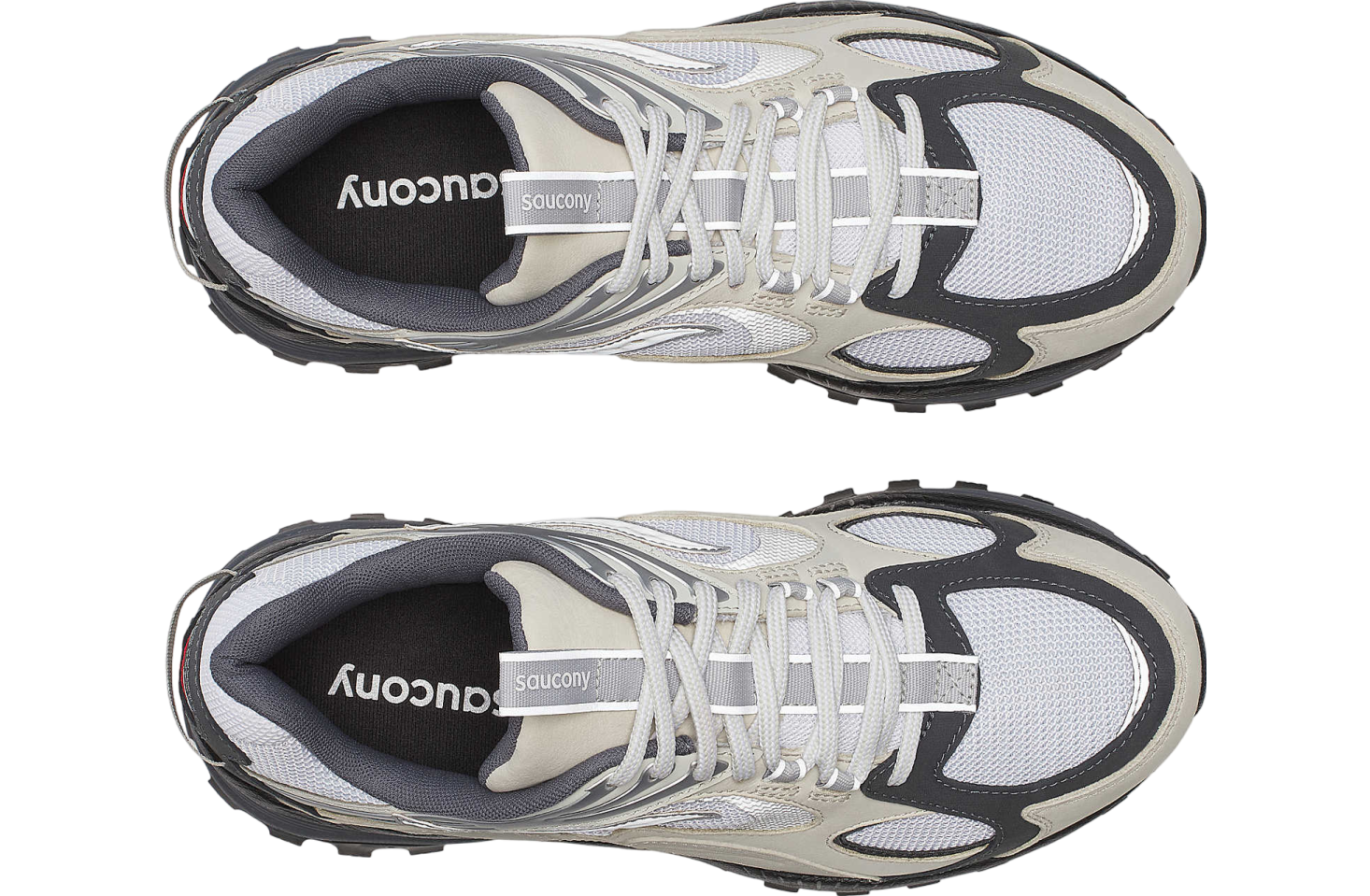 Saucony Grid Aura X Grey Pack White / Silver