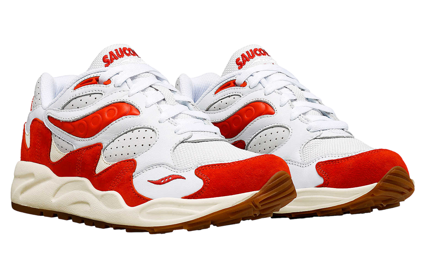 Saucony Grid Shadow 2 Ivy Prep White / Red