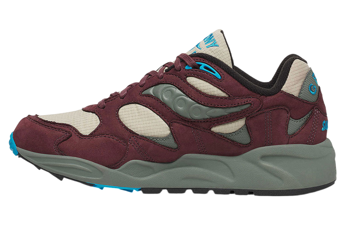 Saucony Grid Shadow 2 Maroon / Beige