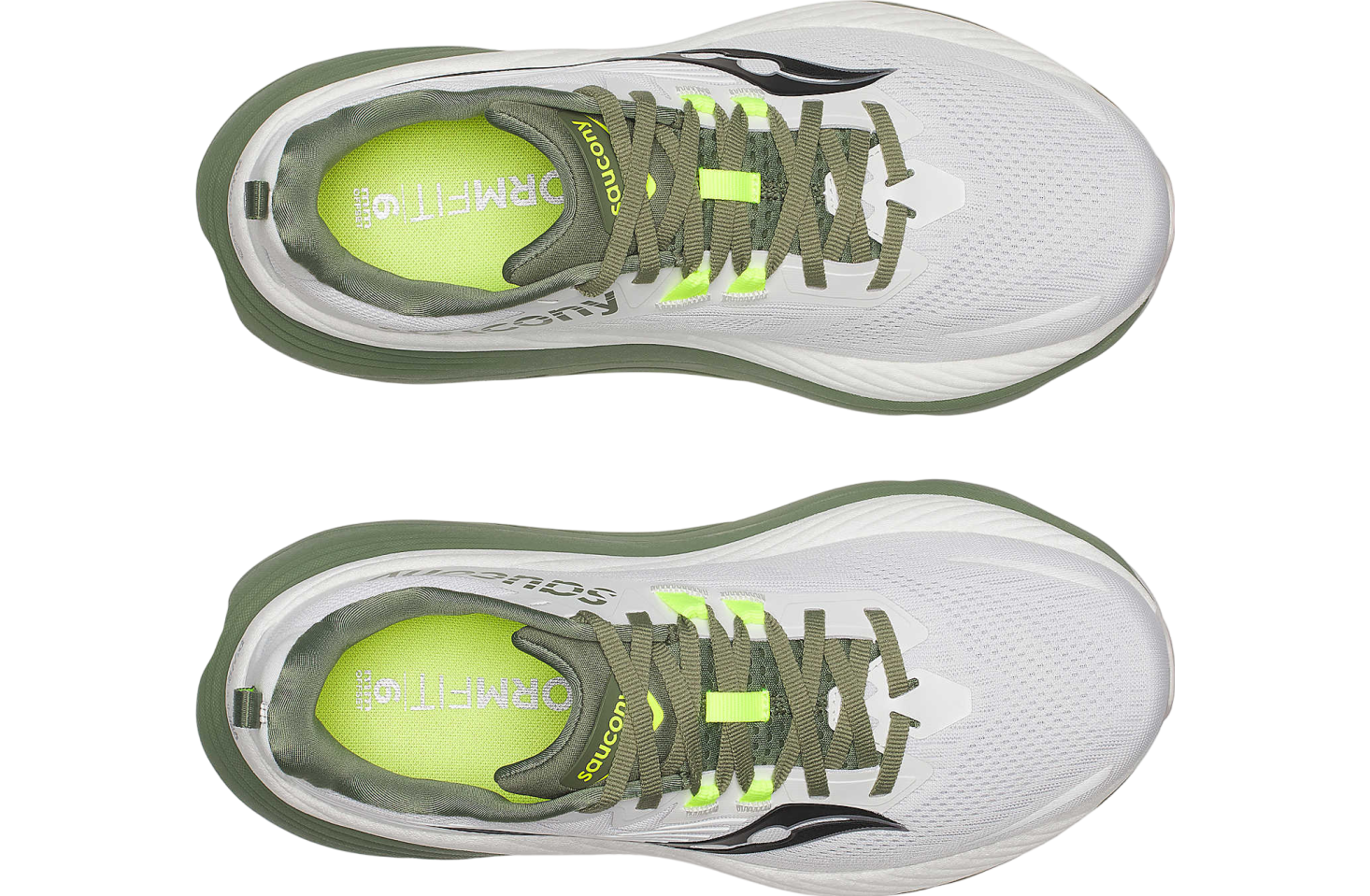 Saucony Hurricane 24 White / Olivine