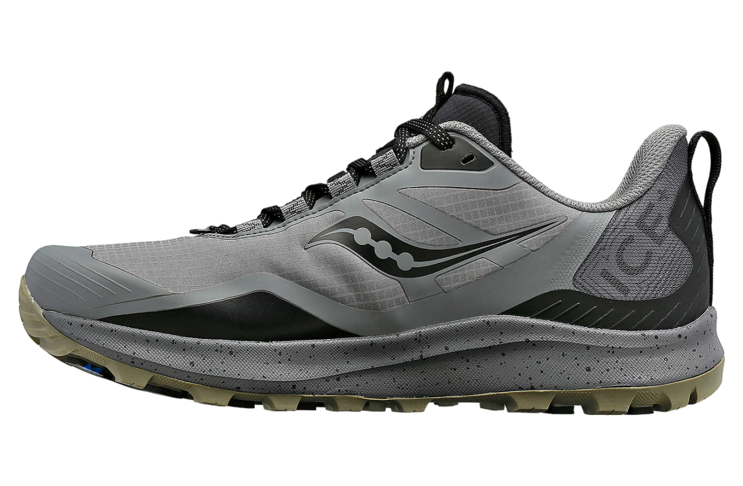 Saucony Peregrine Ice+ 3 Gravel / Black