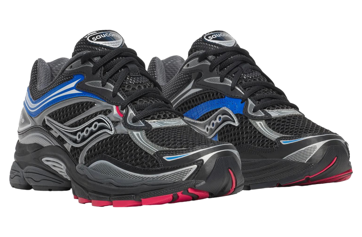Saucony Progrid Omni 9 Black / Multi Blue & Pink