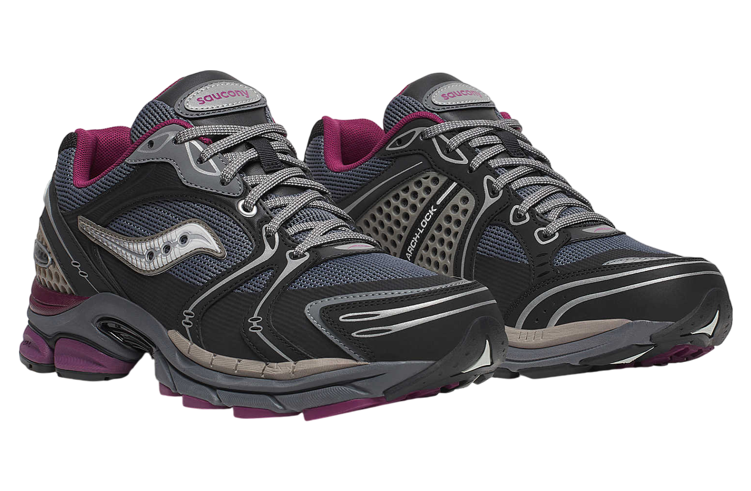 Saucony Progrid Triumph 4 Winter Tech Dark Grey / Plum