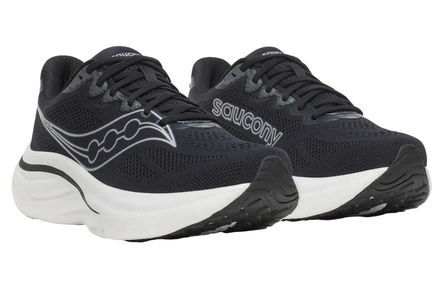 Saucony Ride 19 Wide Black / Silver