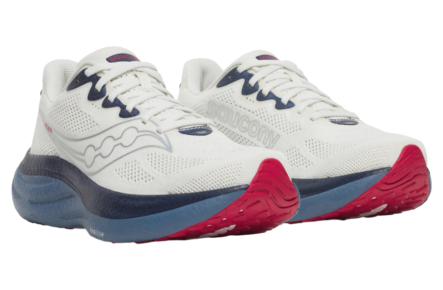 Saucony Ride 19 Wide Ivory / Storm