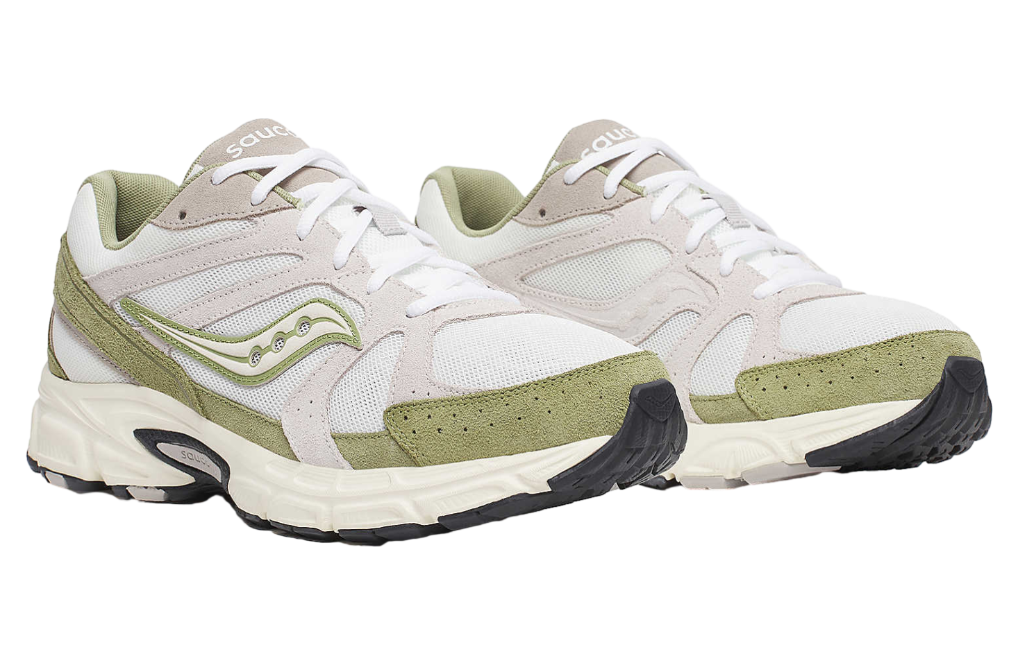 Saucony Ride Millennium Suede White / Green