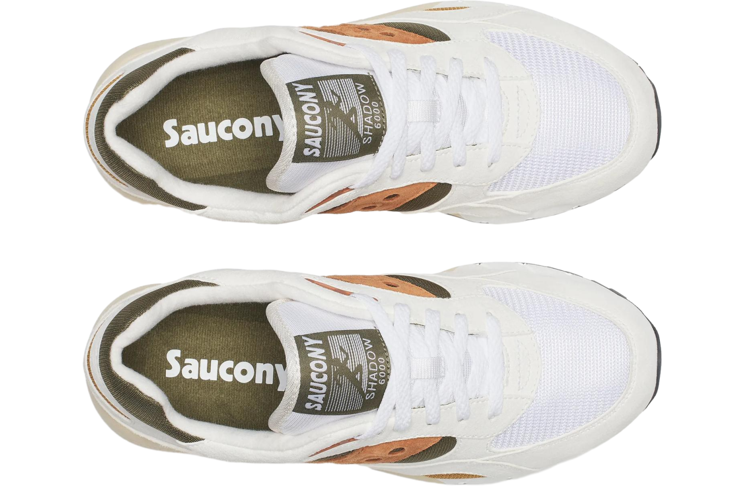 Saucony Shadow 6000 White / Rust / Orange