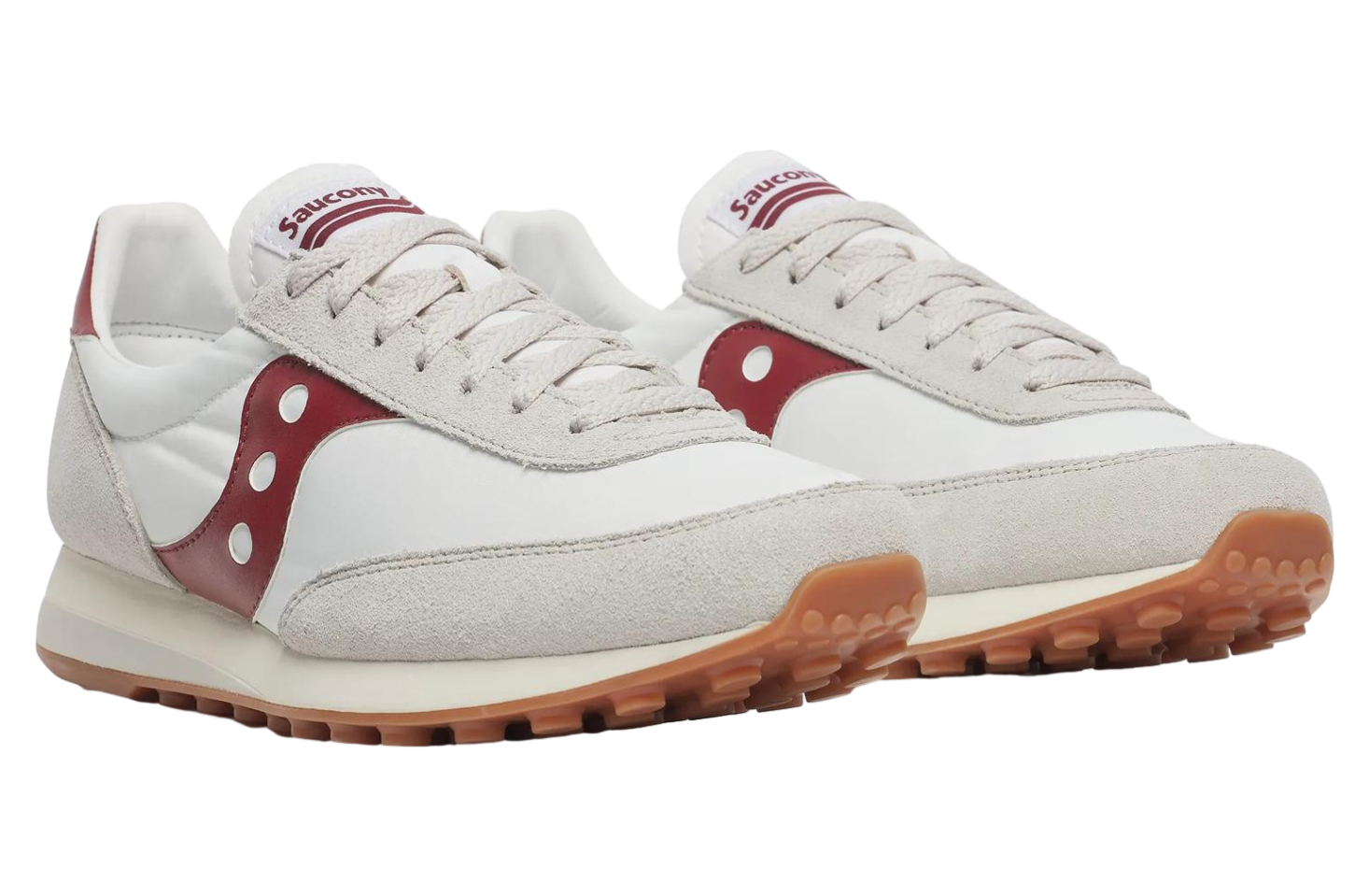 Saucony Trainer 80 White / Maroon
