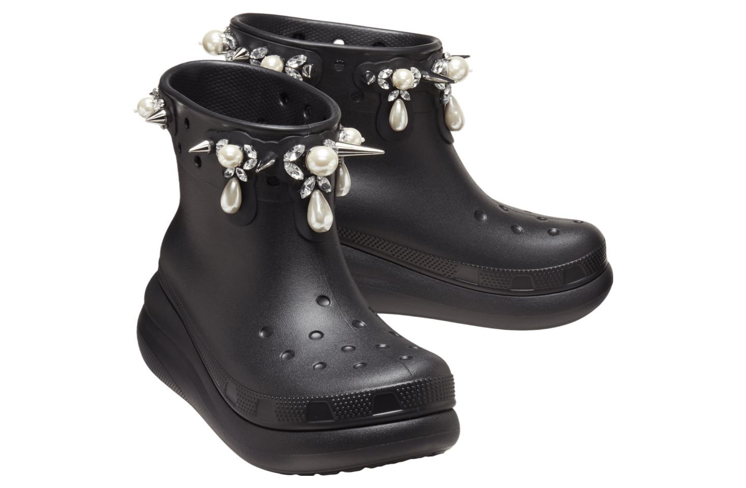 Simone Rocha X Crocs Crush Boot Black