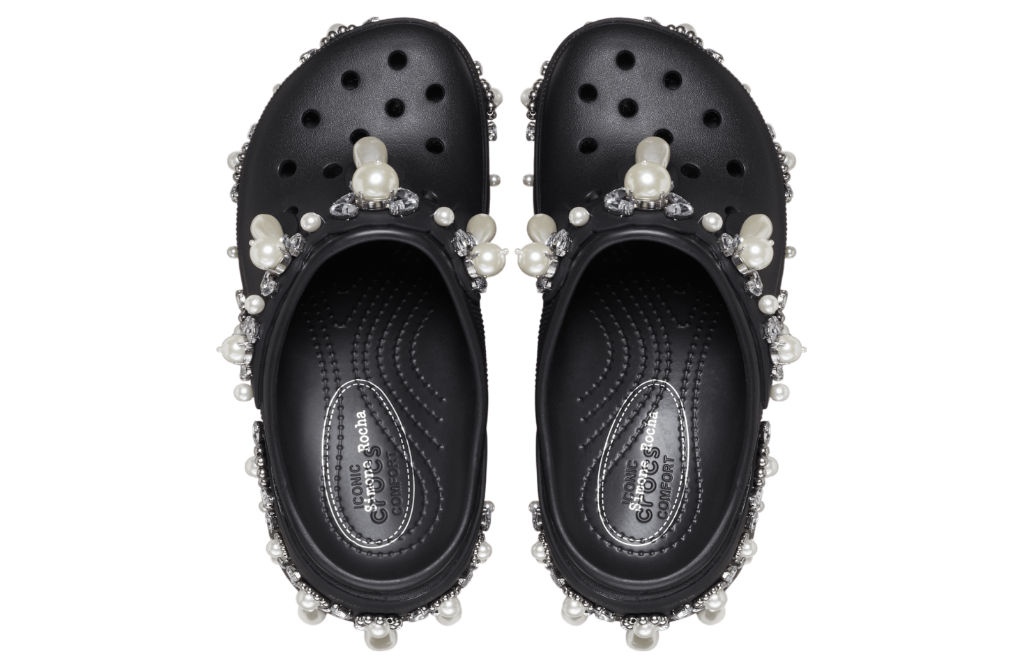 Simone Rocha X Crocs Siren Heel Clog Black