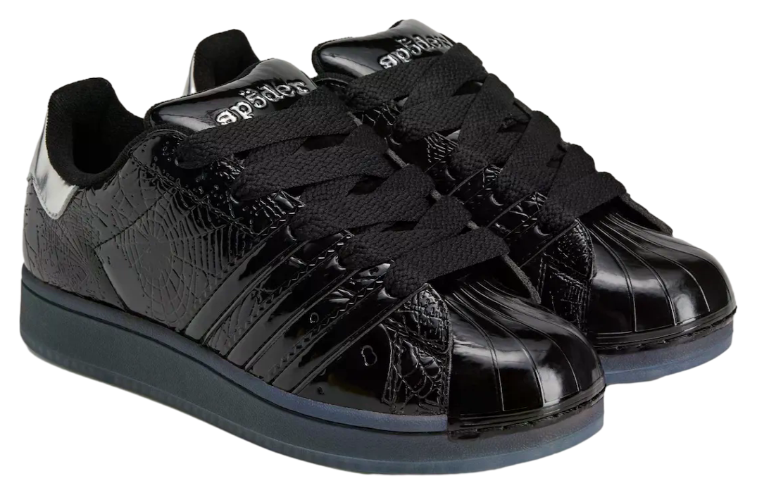 Sp5der x Adidas Superstar Core Black / Silver Metallic