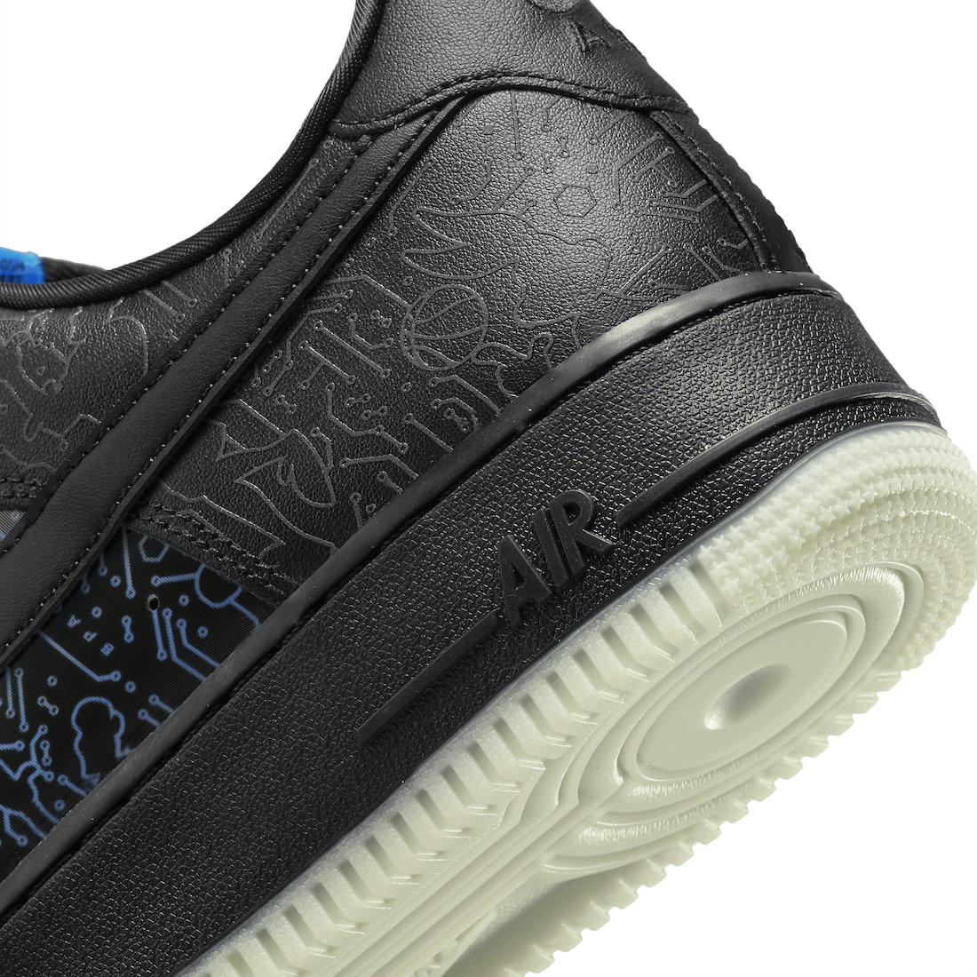 Space Jam x Nike Air Force 1 Computer Chip Sneakers 